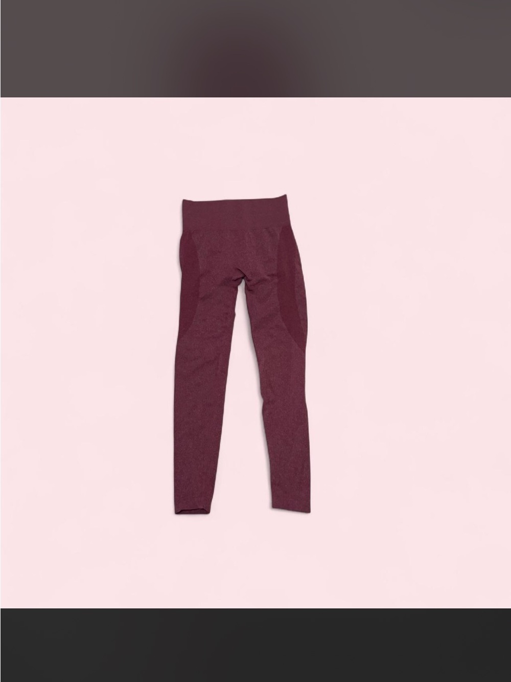 Seamless High-Waist Leggings - Wine